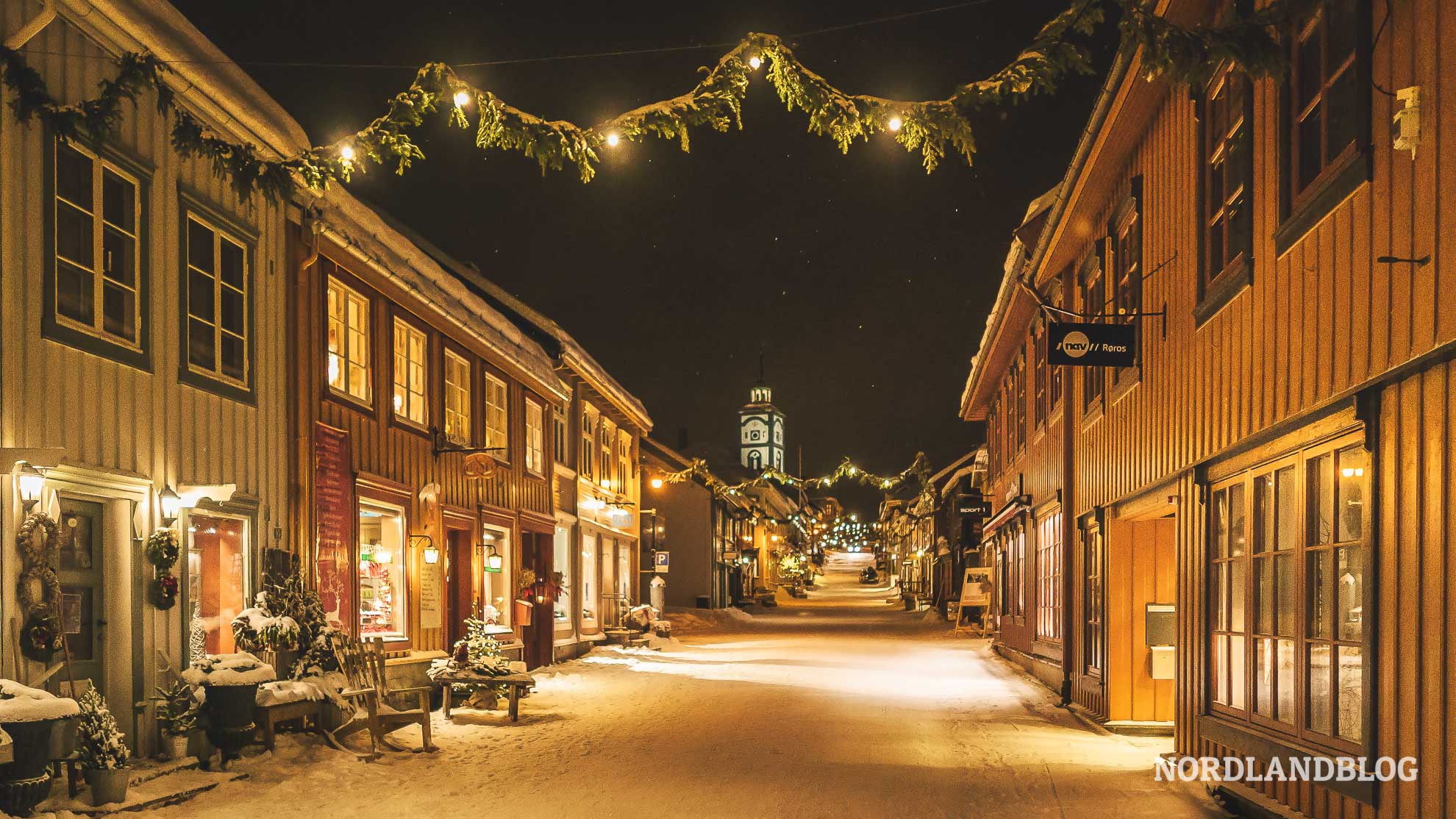 Weihnachten in Norwegen ist in der Stadt Röros besonders schön