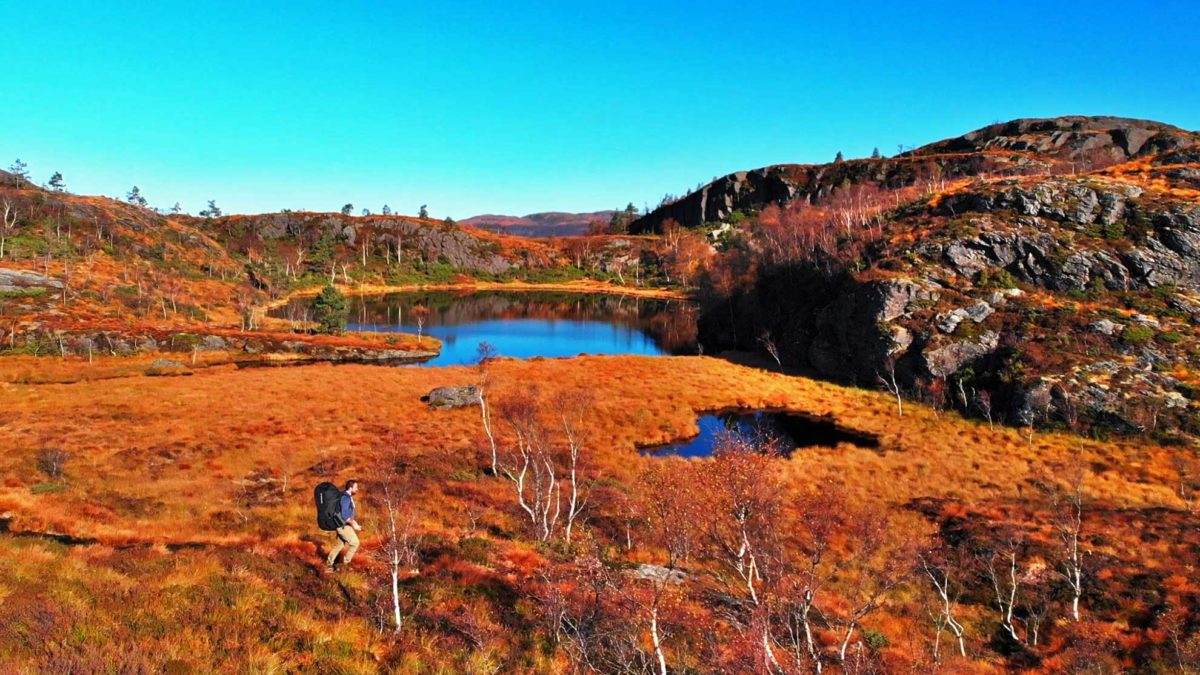 Wandern in Sandeid - Norwegen.