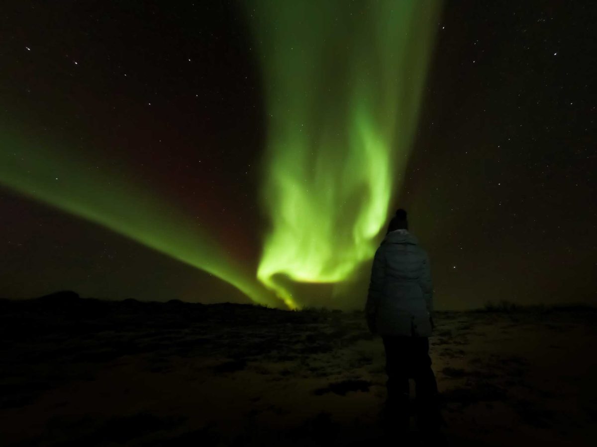 Nordlichter im Norden von Norwegen.