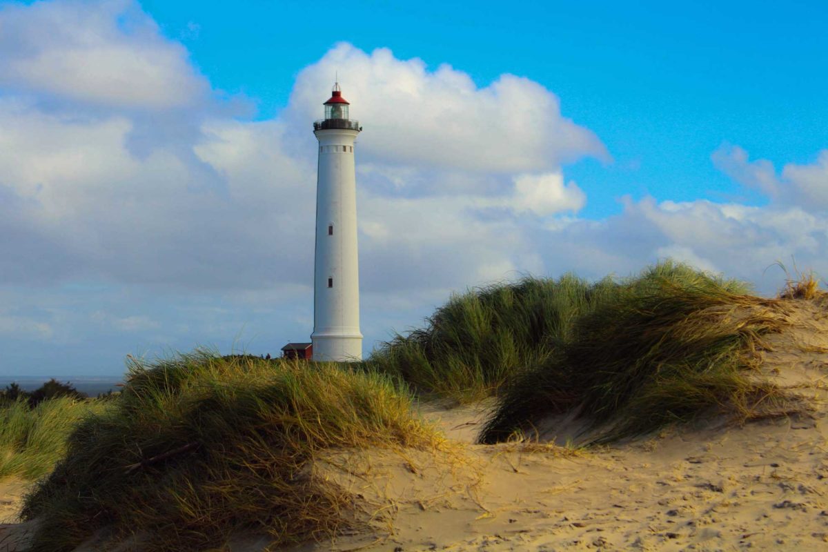 Leuchtturm Hvide Sande in Dänemark