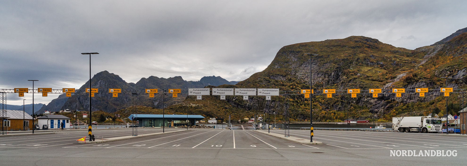 Fährhafen Moskenes Norwegen Anreise auf die Lofoten