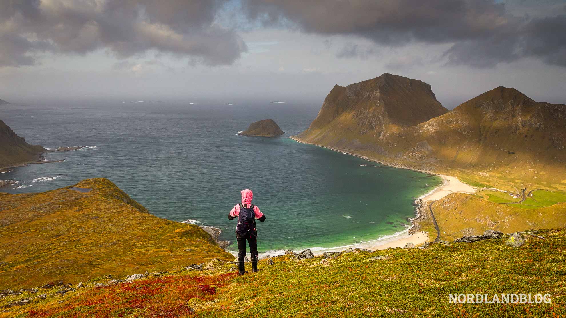 Wanderung Holandsmelen Wandern auf den Lofoten (Norwegen)