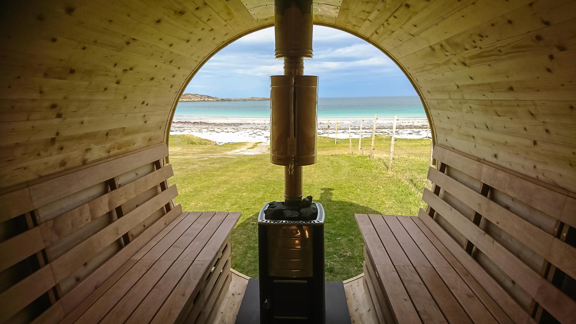 Museen auf den Lofoten und Tipps für schlechtes Wetter: Sauna von Hot (Nordnorwegen)