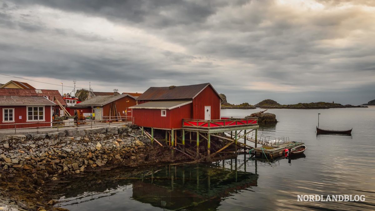 Museum Schmied von Sund Schlechtes Wetter auf den Lofoten (Norwegen)