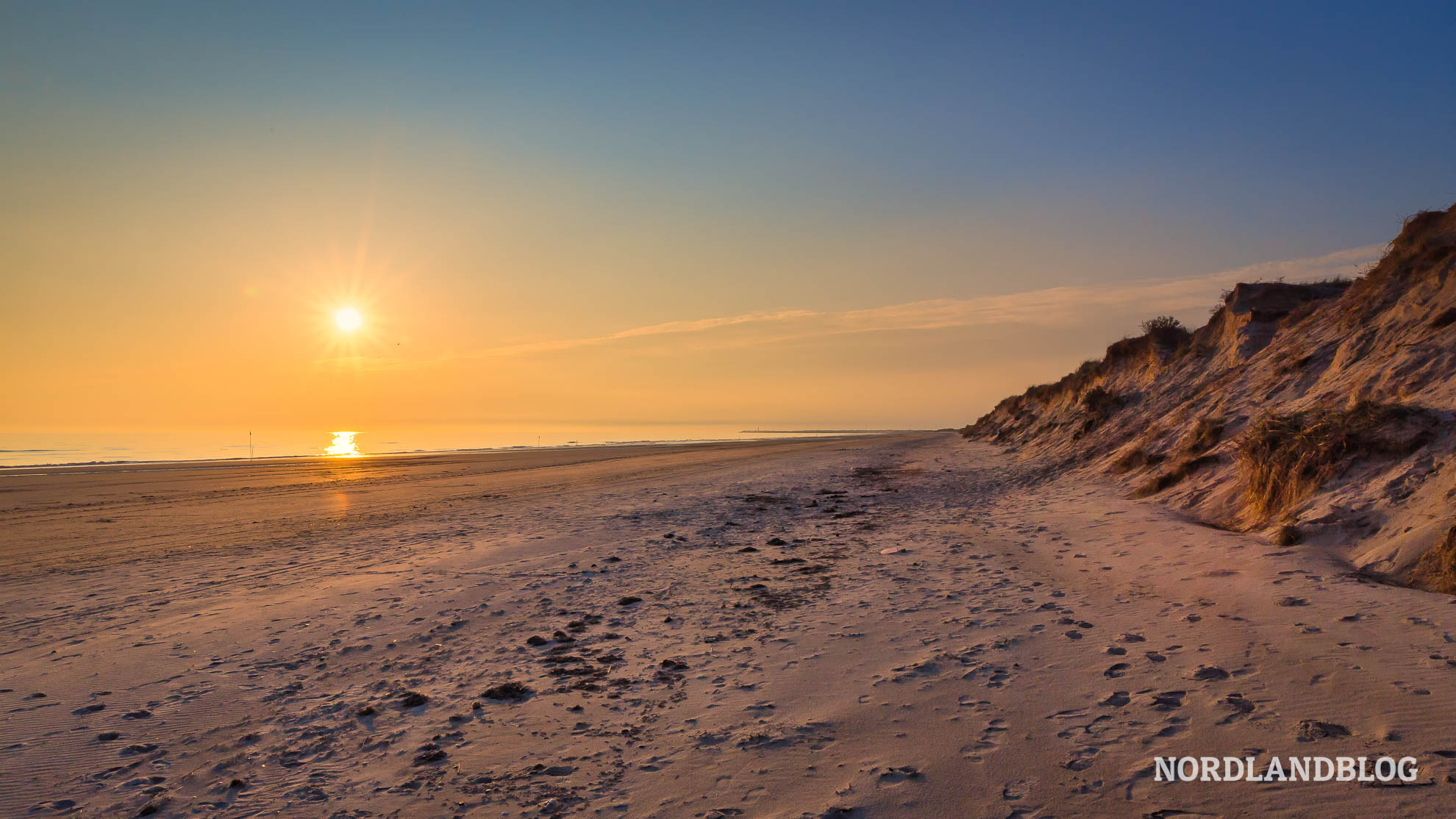 Skallingen Strand Bucht von Ho bei Blavand Dänemark Nordseeküste Nordlandblog