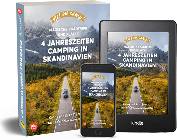 Cover vom Buch 4 Jahreszeiten Camping in Skandinavien 