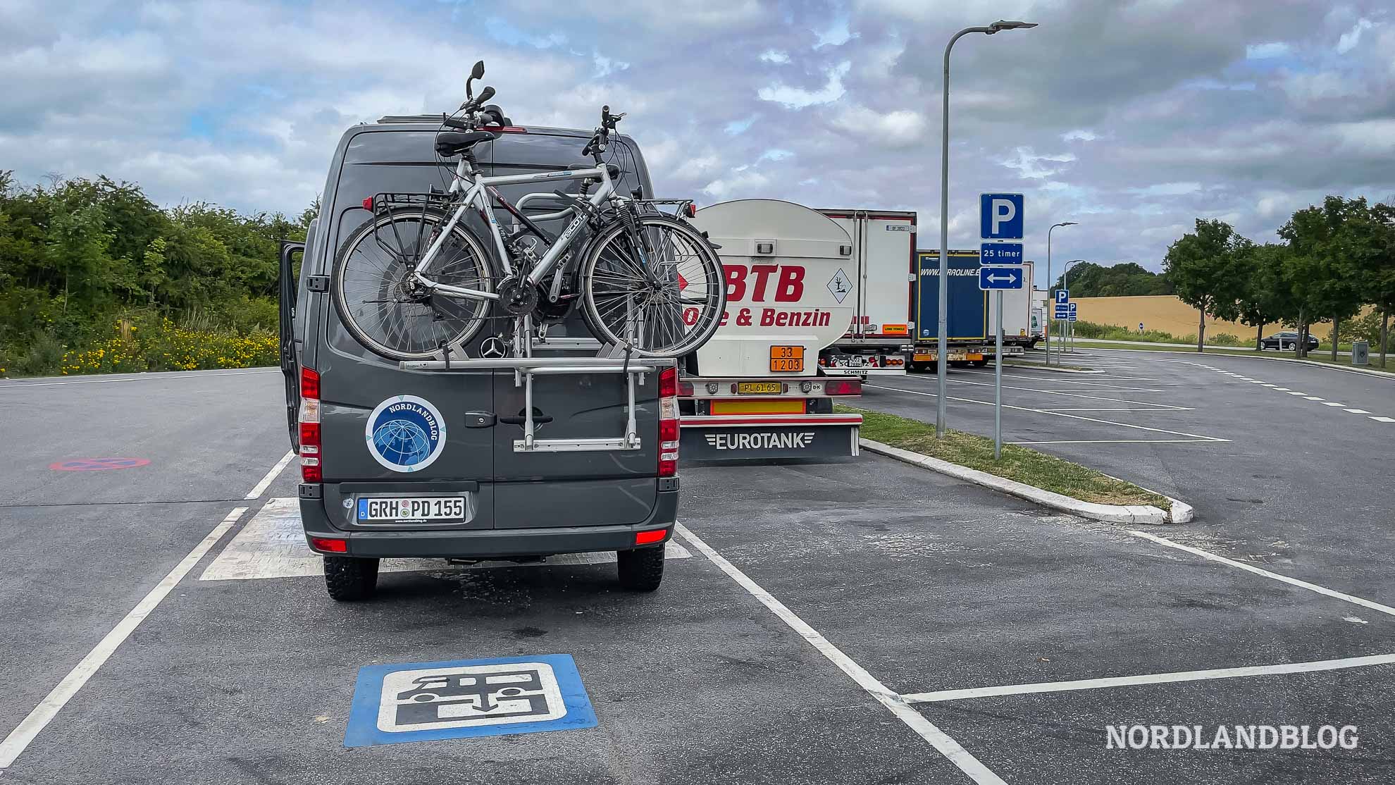 Camping Dänemark Entsorgung Versorgung Wohnmobile Parkplatz Europastrasse