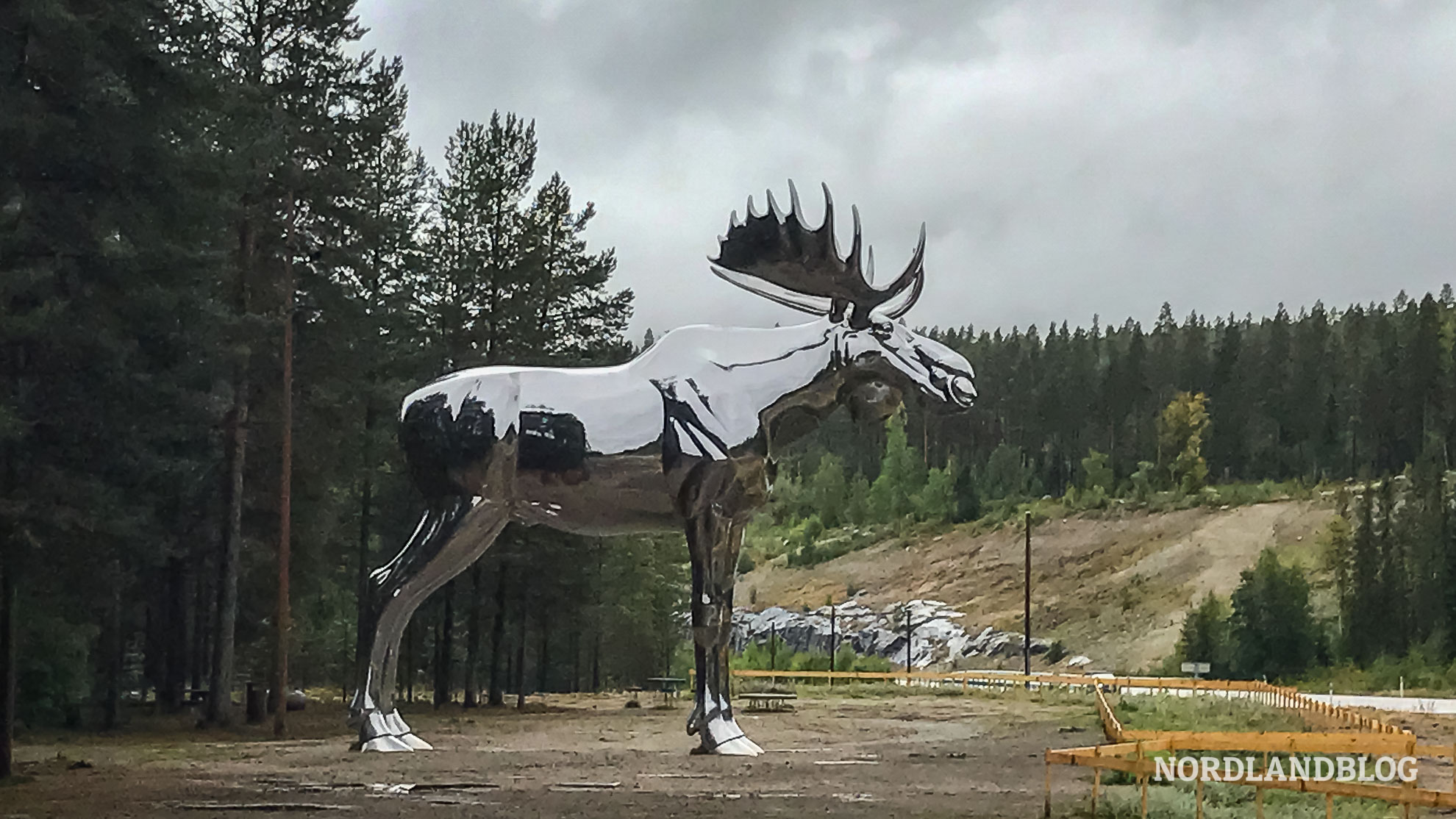 Elche in Norwegen: Storelgen Statue aus Stahl