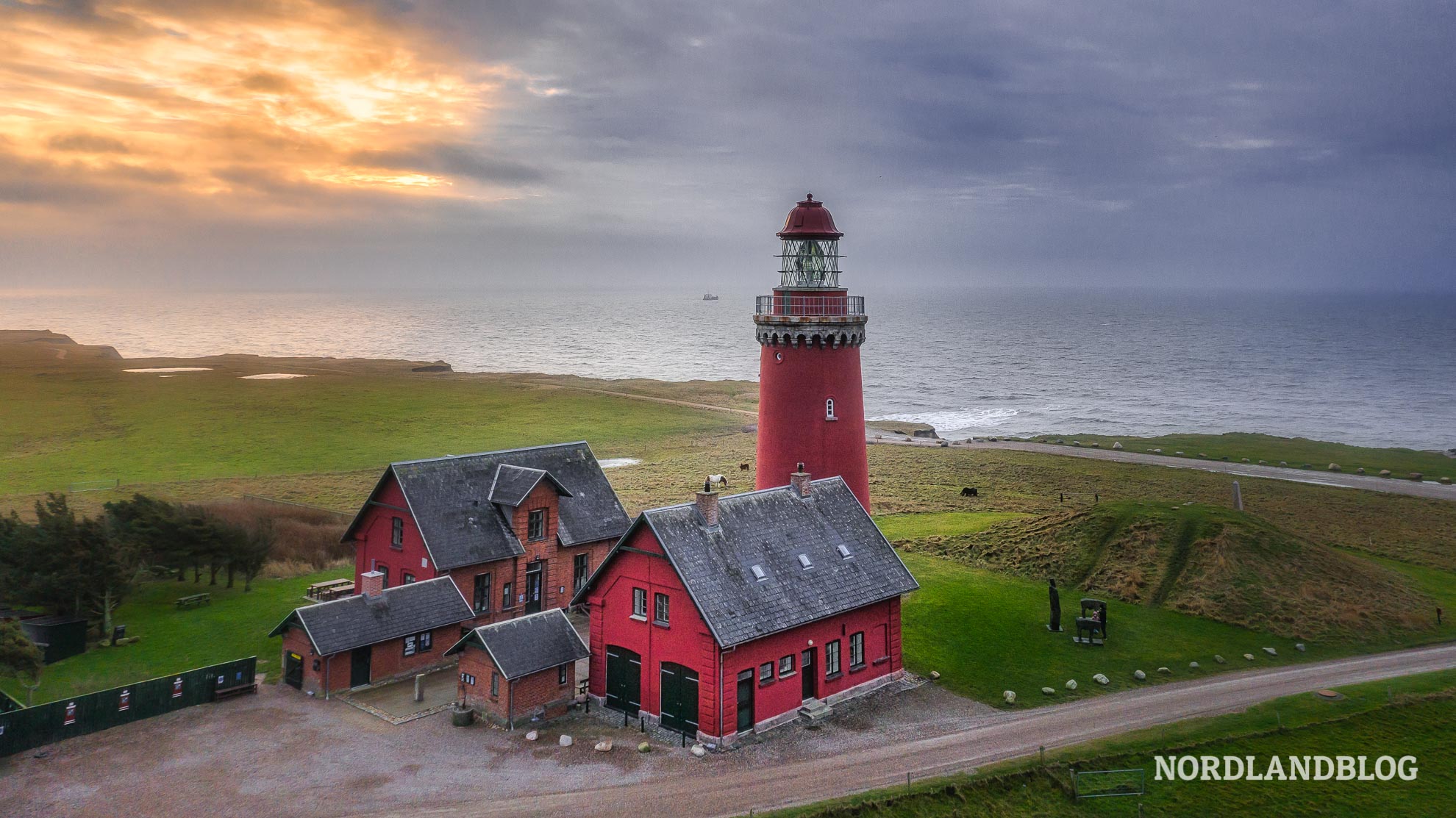 Leuchturm Bovbjerg Fyr an der dänischen Nordseeküste