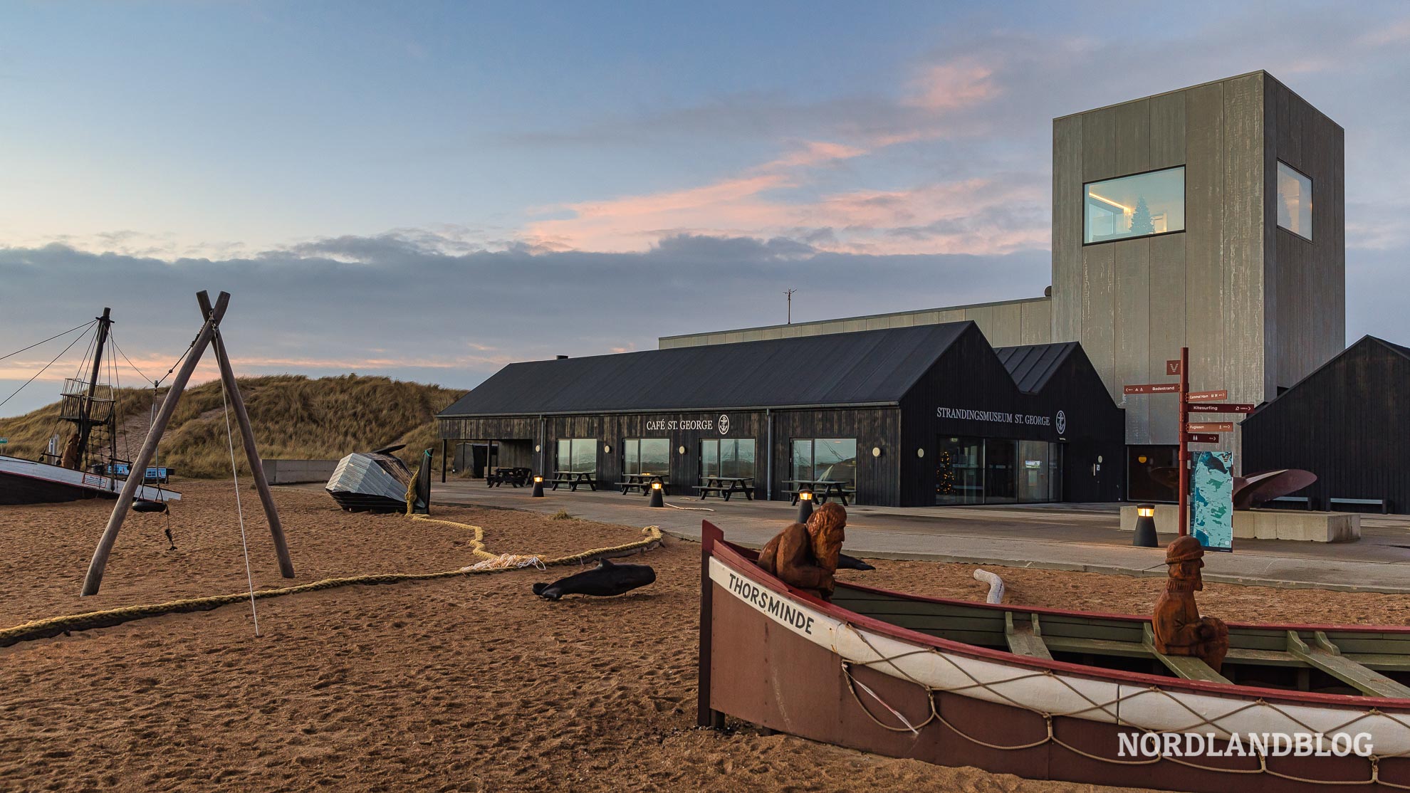 Strandungsmuseum St. George in Thorsminde an der Nordseeküste Dänemarks