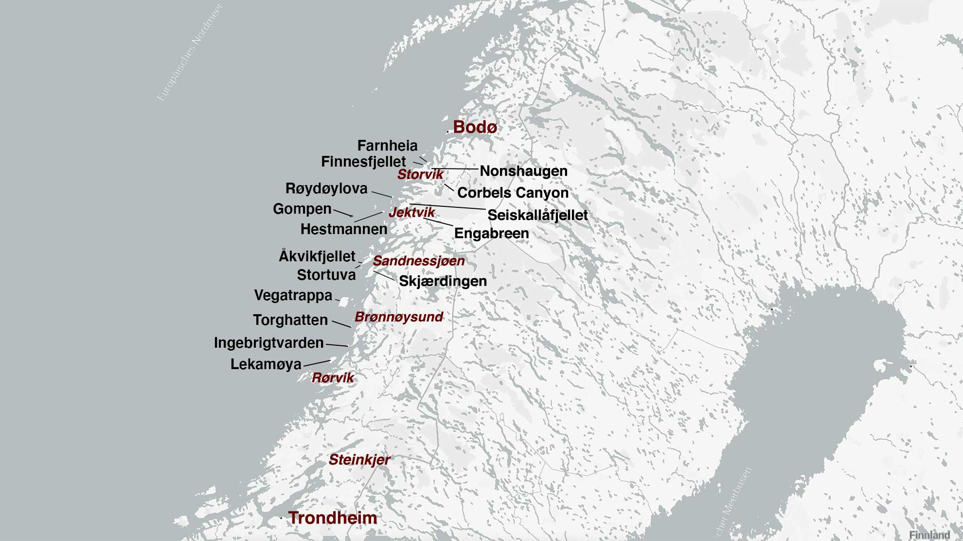 Wanderungen an der Helgelandskysten: Die Übersicht aller Touren