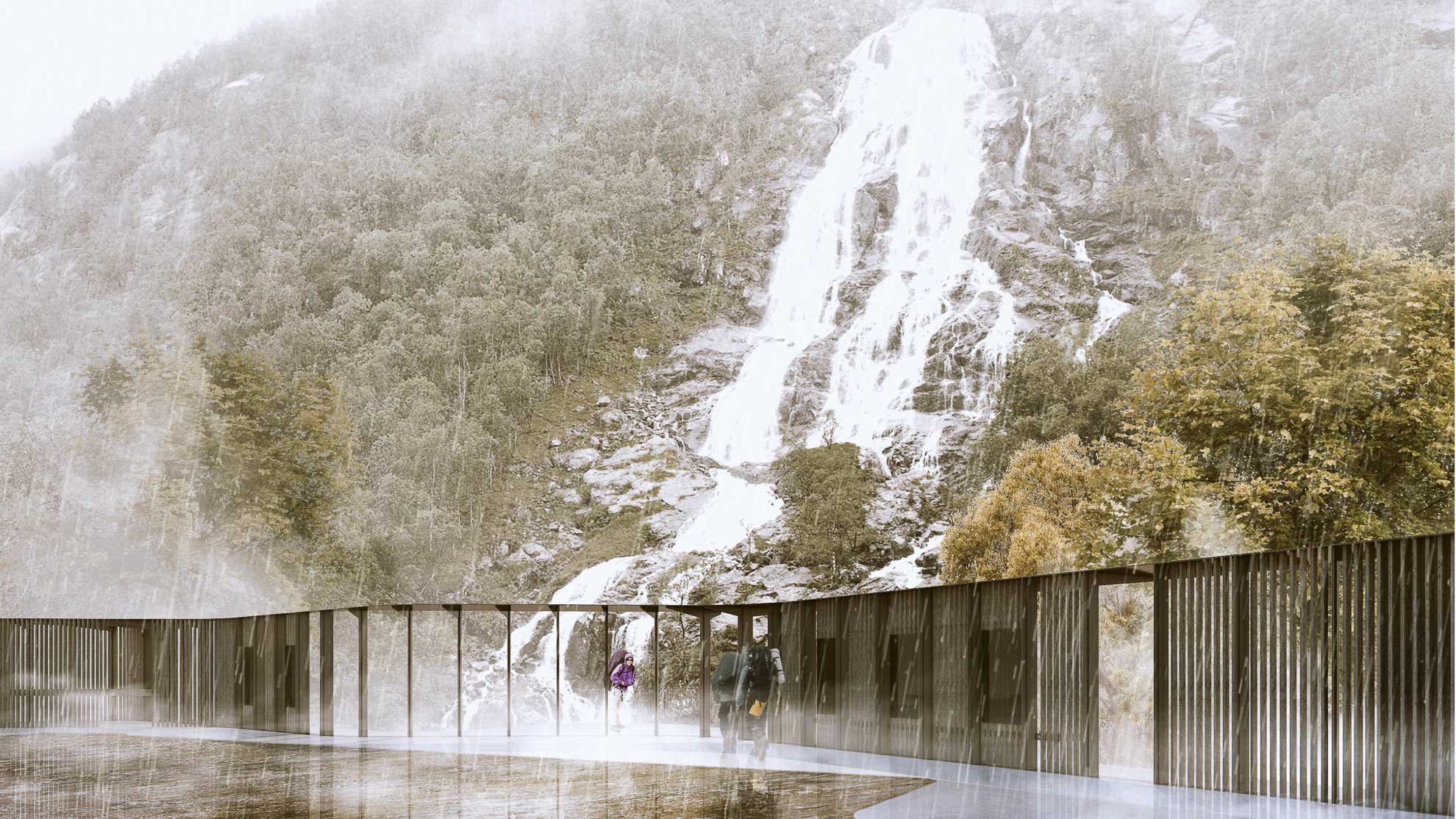 Nationale Touristenstraßen Norwegen Statens Vegvesen - Wasserfall