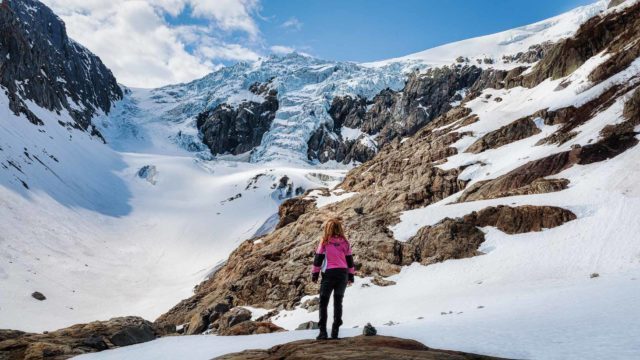 Titelbild Panoramablick zum Gletscher - Buarbreen Wanderung (Norwegen)