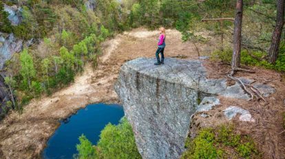 Titelbild Wanderung Lille Preikestolen Kristiansand Norwegen