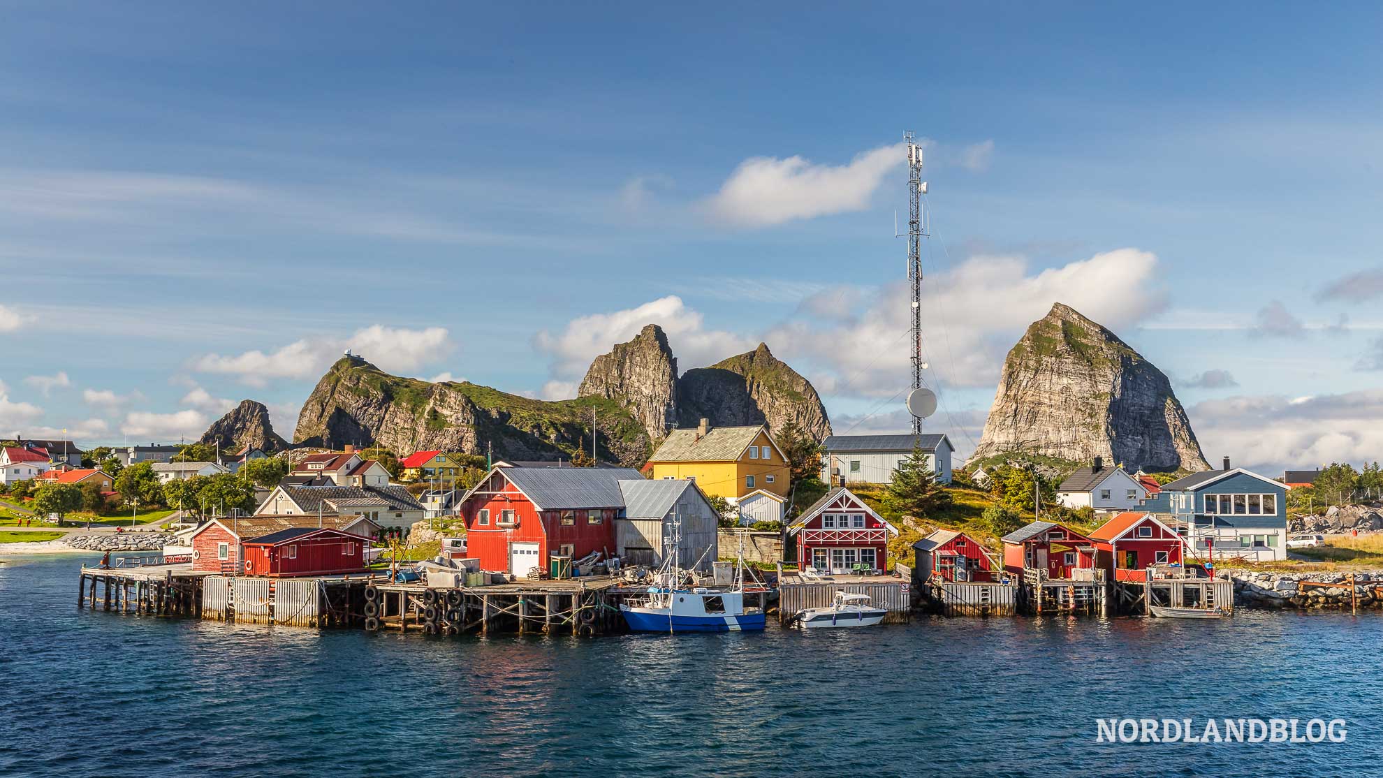 Blick Hafen Husoy Træna Helgelandskysten Kystriksveien Fv17