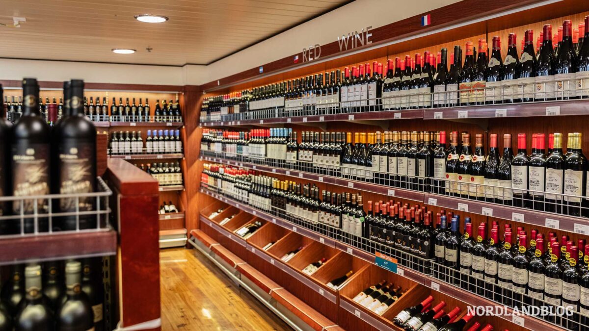 Rotwein Dutyfreeshop Fährüberfahrt Anreise Norwegen Holland Norway Lines