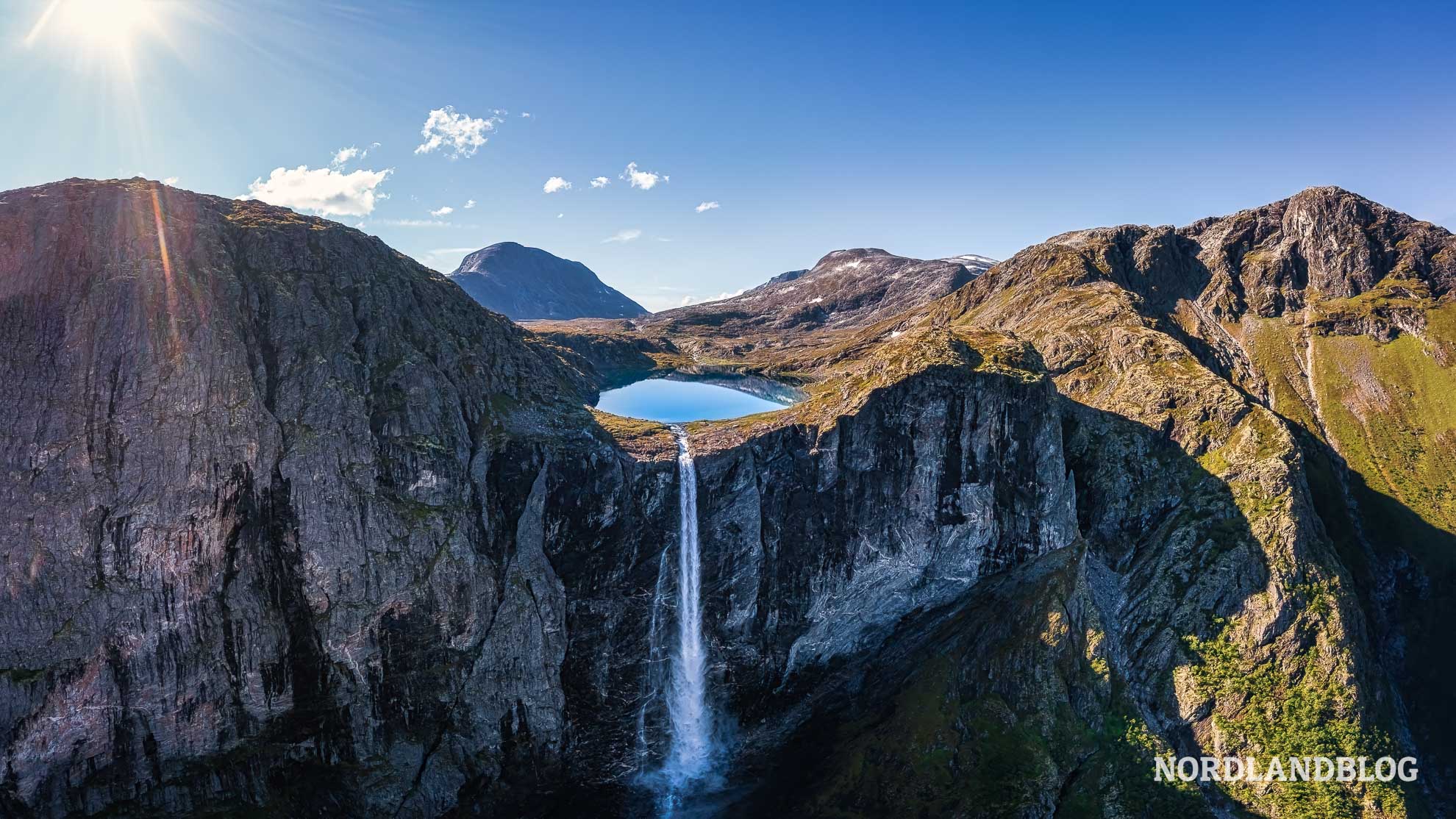 Blick auf den Mardalstjonna am Mardalsfossen