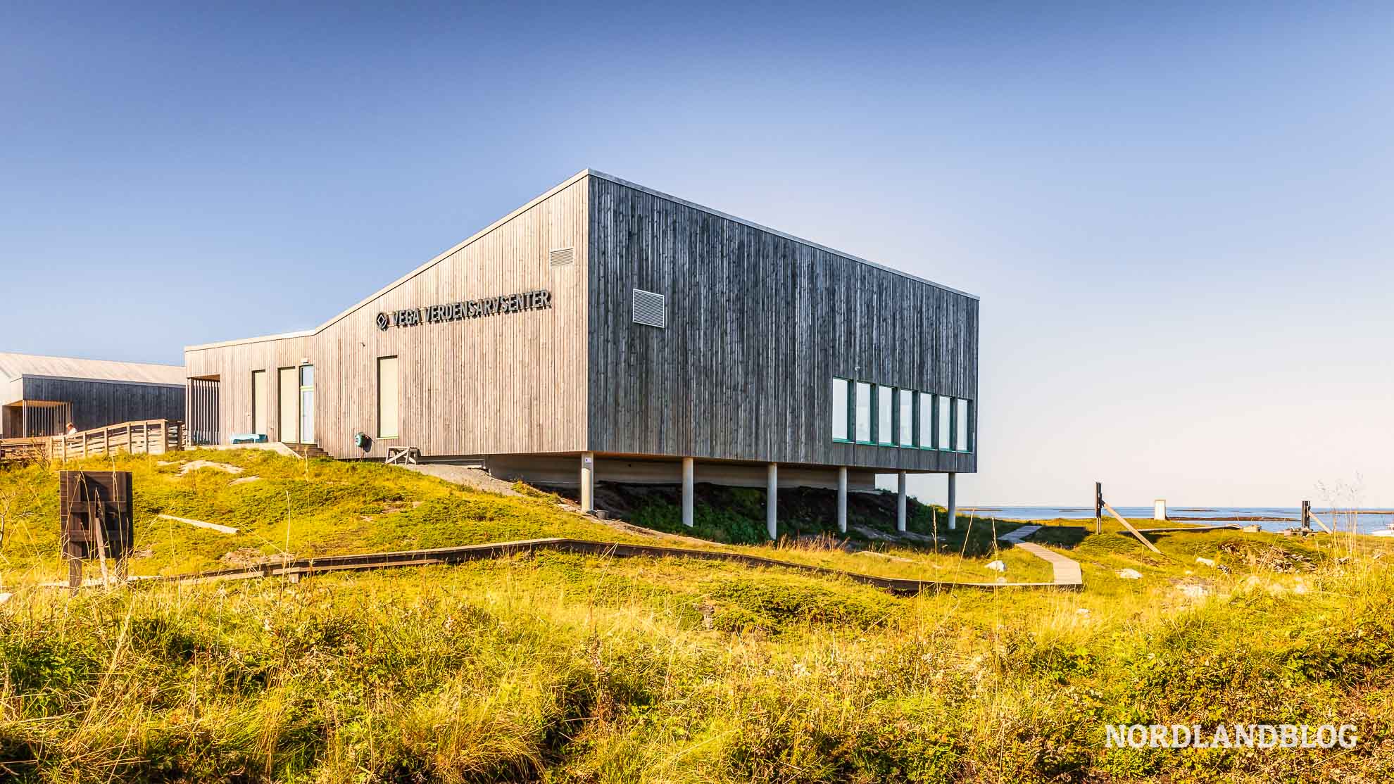 Das Welterbecenter auf der Insel Vega Kystriksveien Helgelandskysten