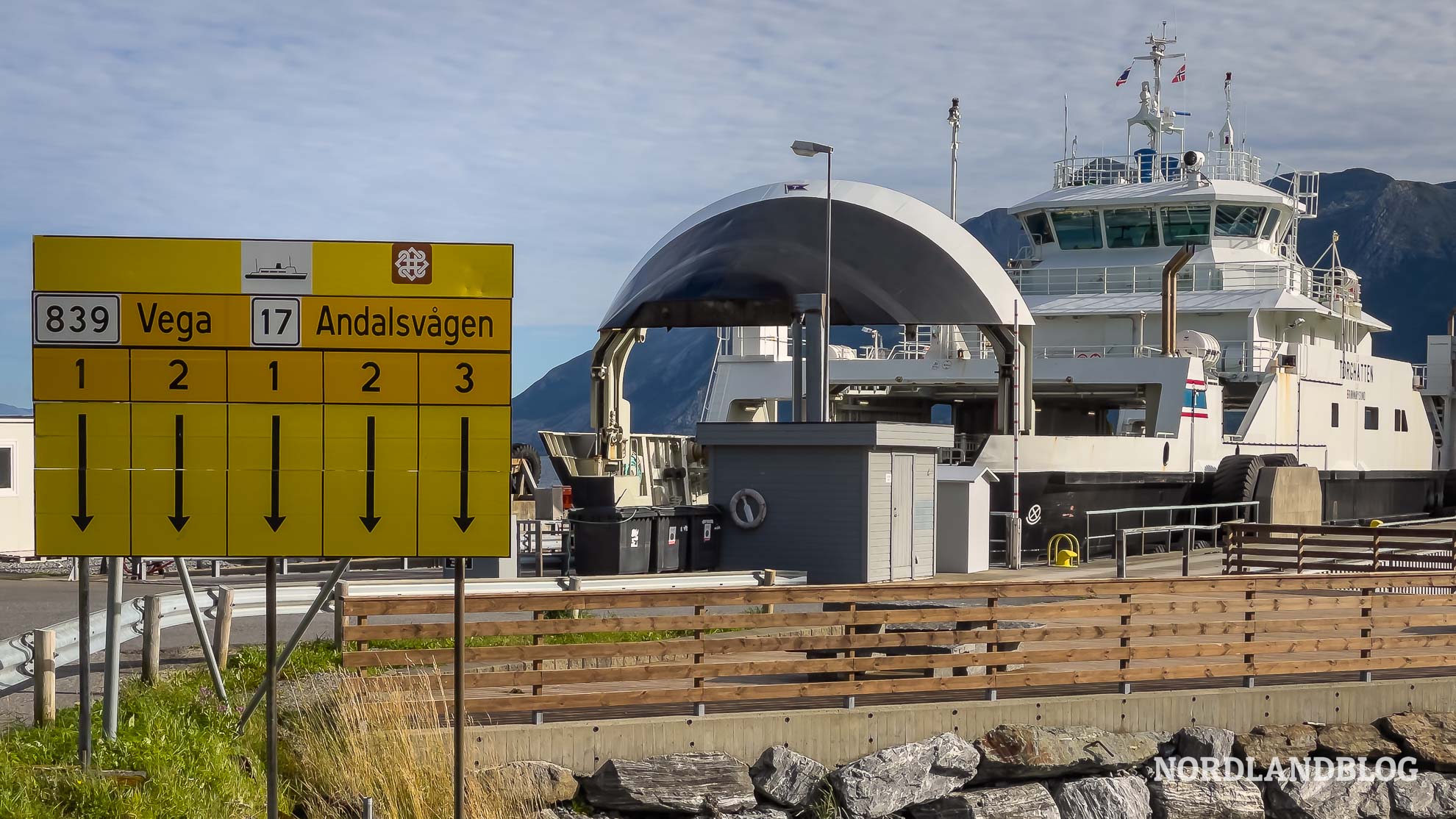 Faehre Vega Helgelandskysten, Kystriksveien (Fv17) Norwegen