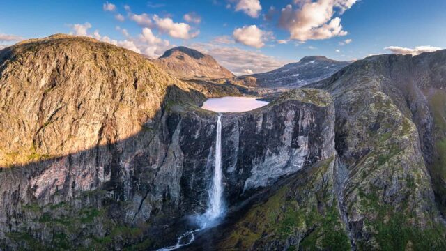 Titelbild Mardalsfossen Wassserfall Norwegen