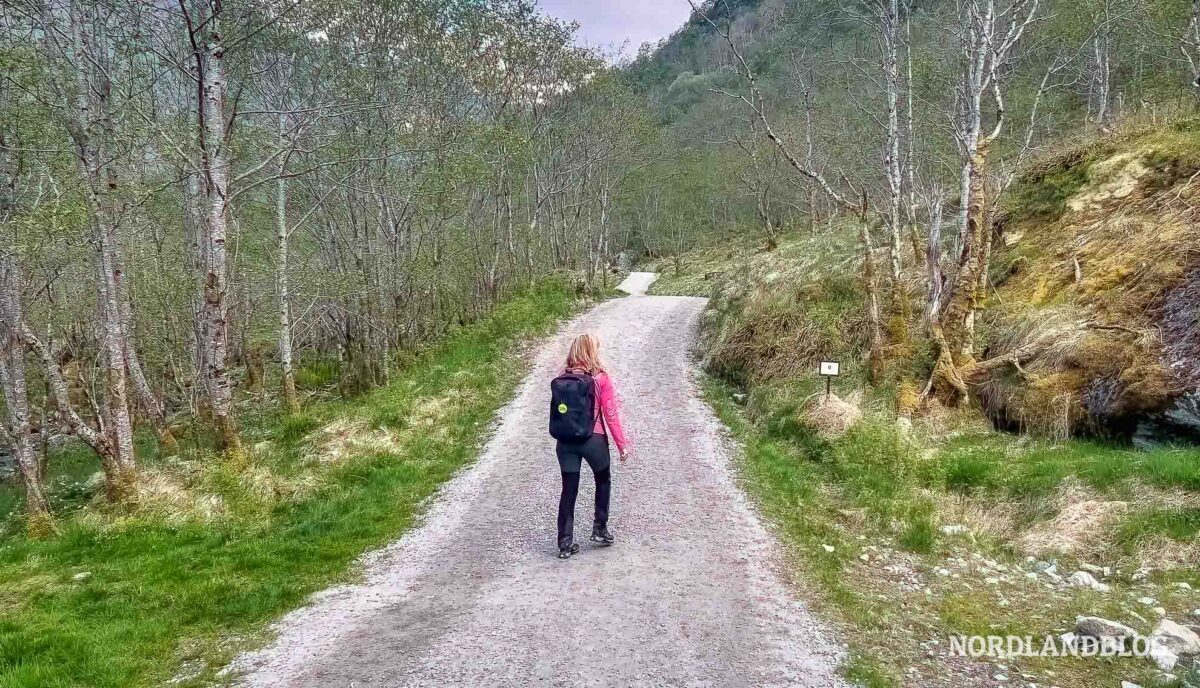 Herrlicher Wanderweg zum Bondhusvatnet Hardangerfjord Norwegen