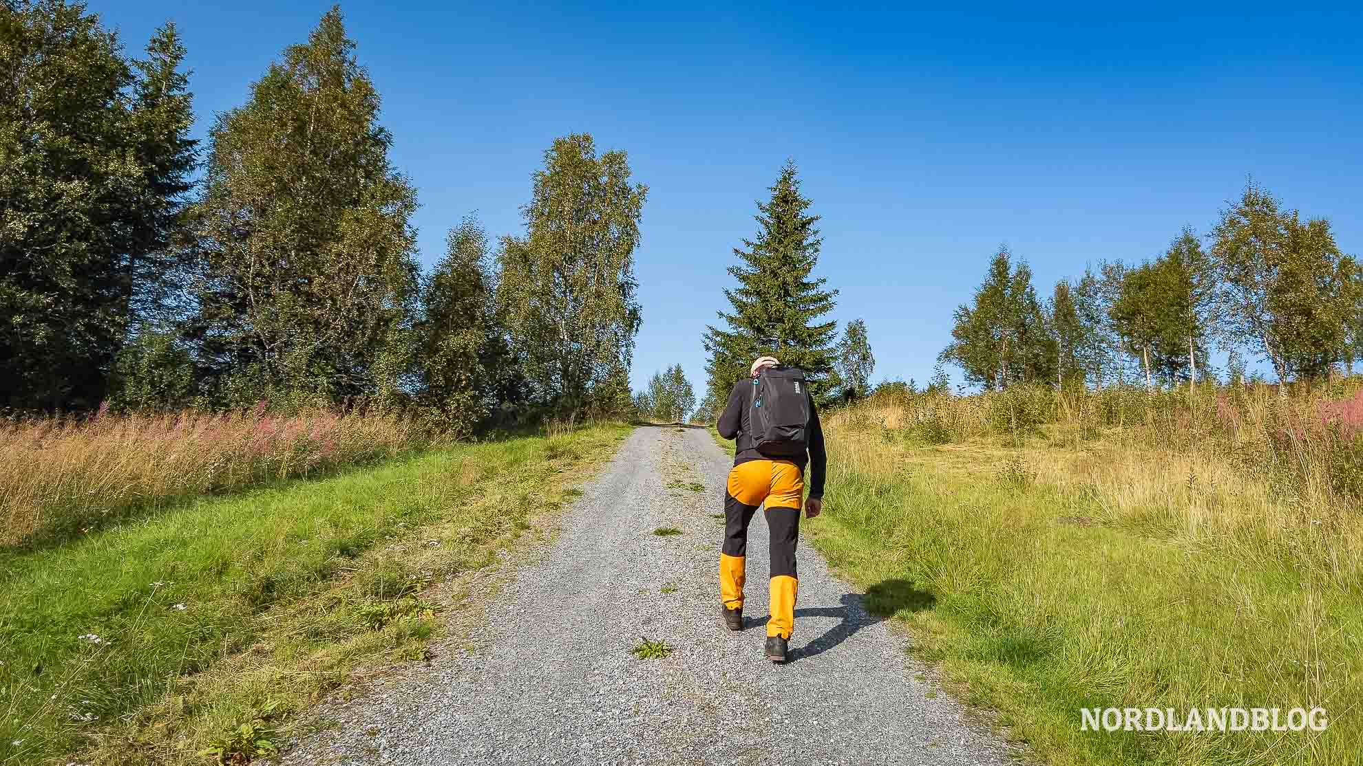 Einstieg Wanderung Nepsteinen Helgeland Norwegen