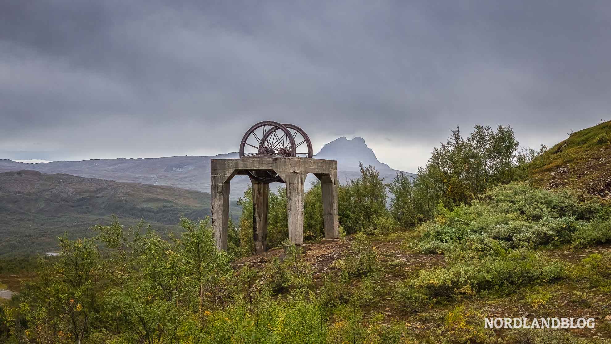 Grube in Jakobsbakken Sulitjelma Nordnorwegen
