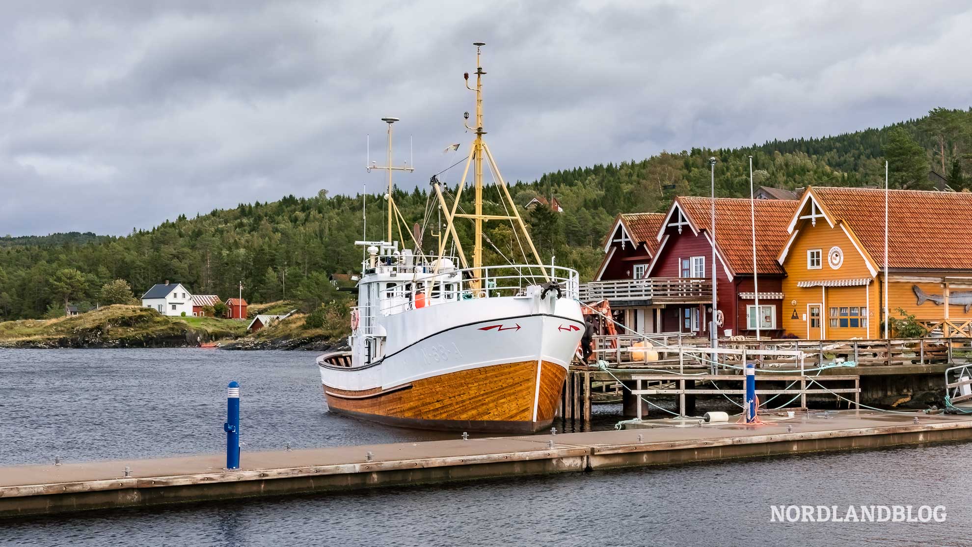 Hafen Kjerknesvågen Goldener Umweg Trondelag Norwegen