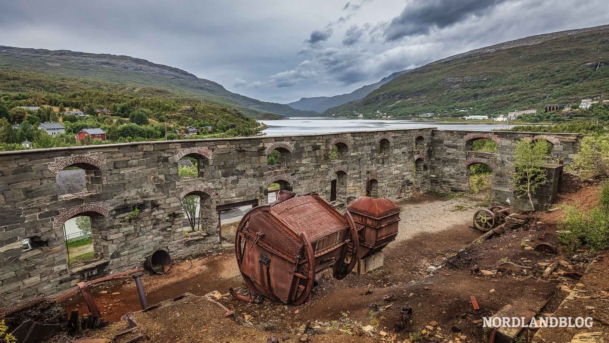 Ruine Smelthytte Fagerli Sulitjelma Helgeland Norwegen