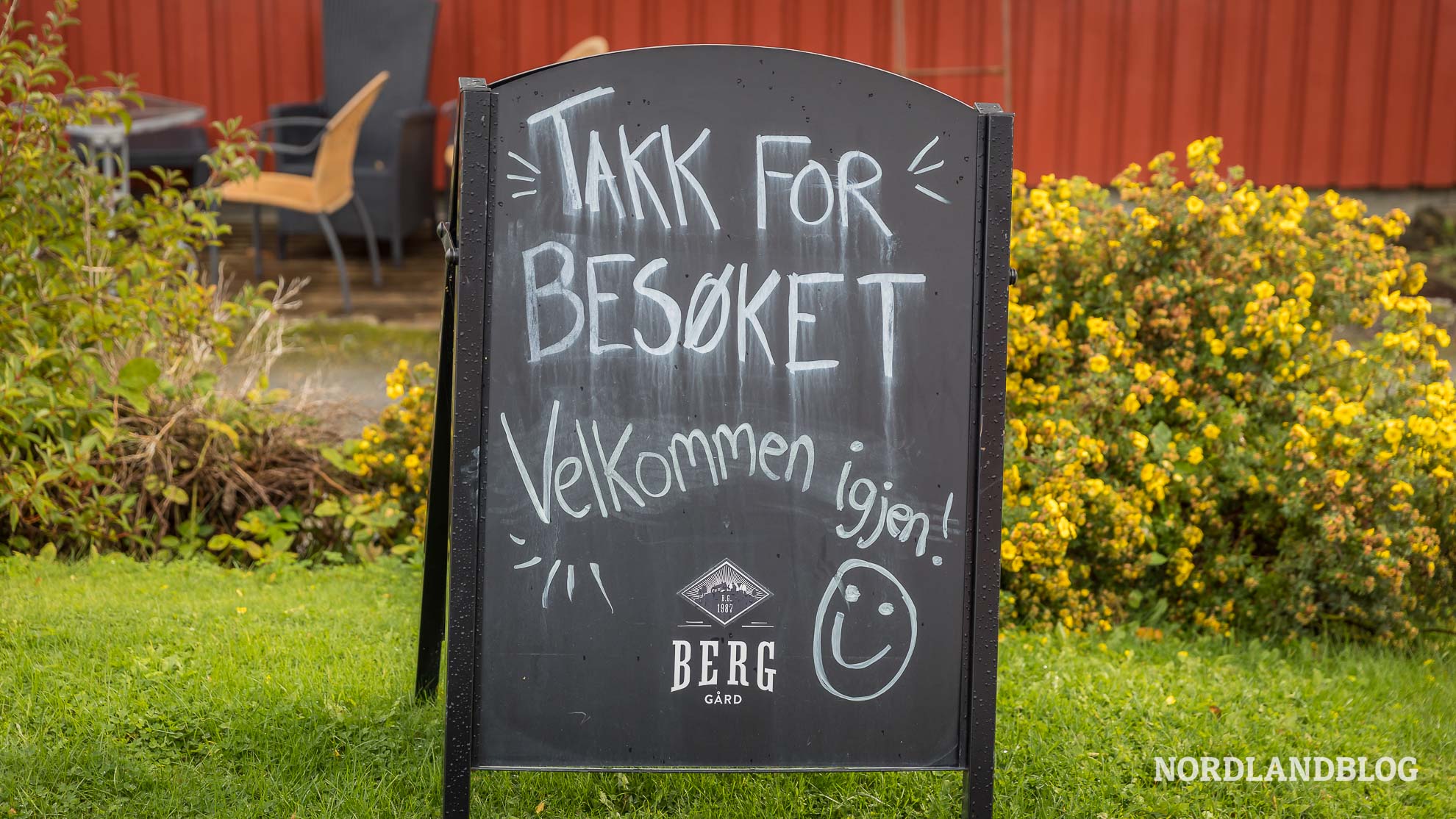 Schild Velkommen Trondelag Norwegen