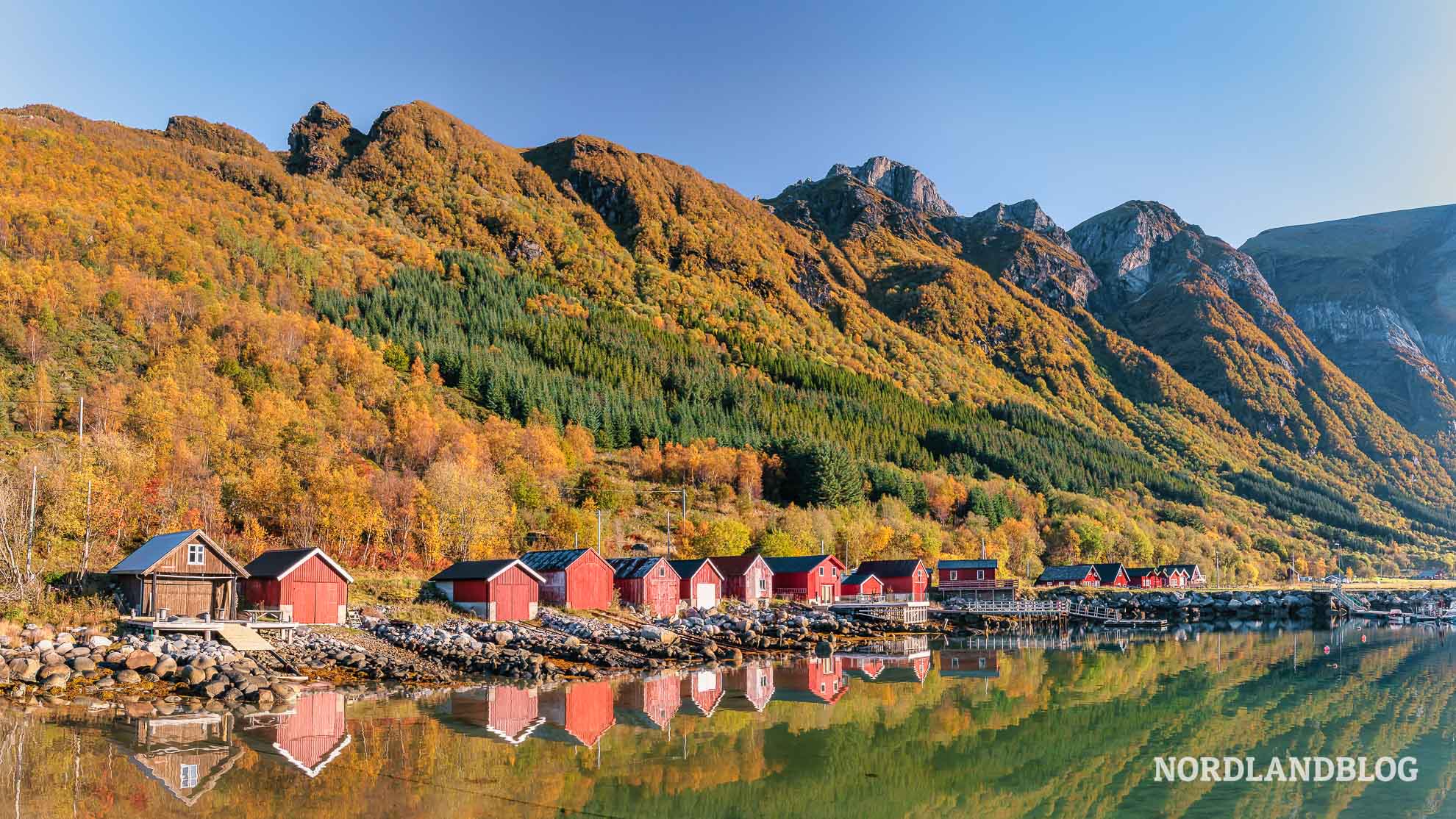 Hafen Storvika Nordnorwegen Straende bei Bodo