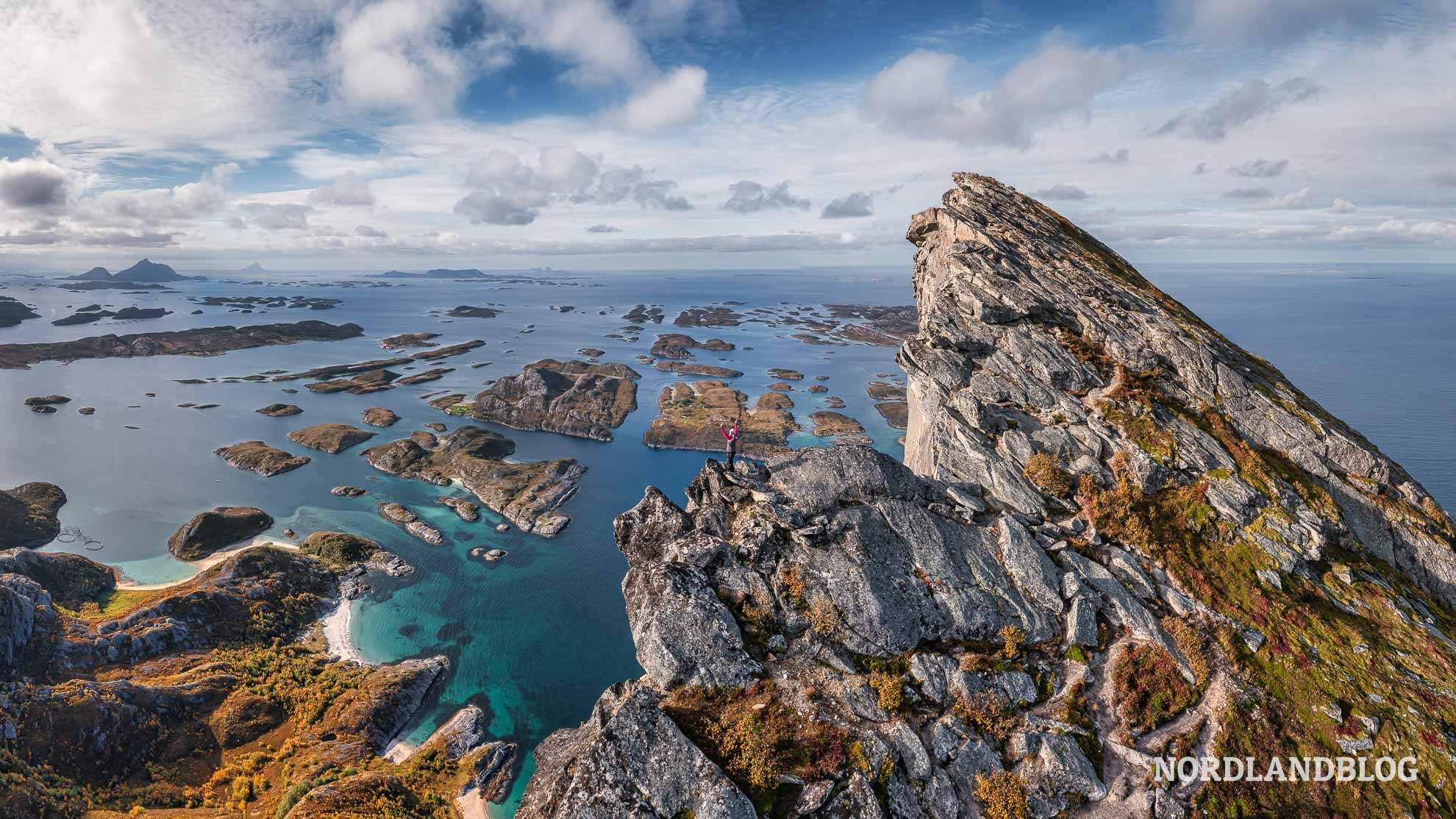 Conny am Ziel - Wanderung zum Rodoylova Helgeland Norwegen