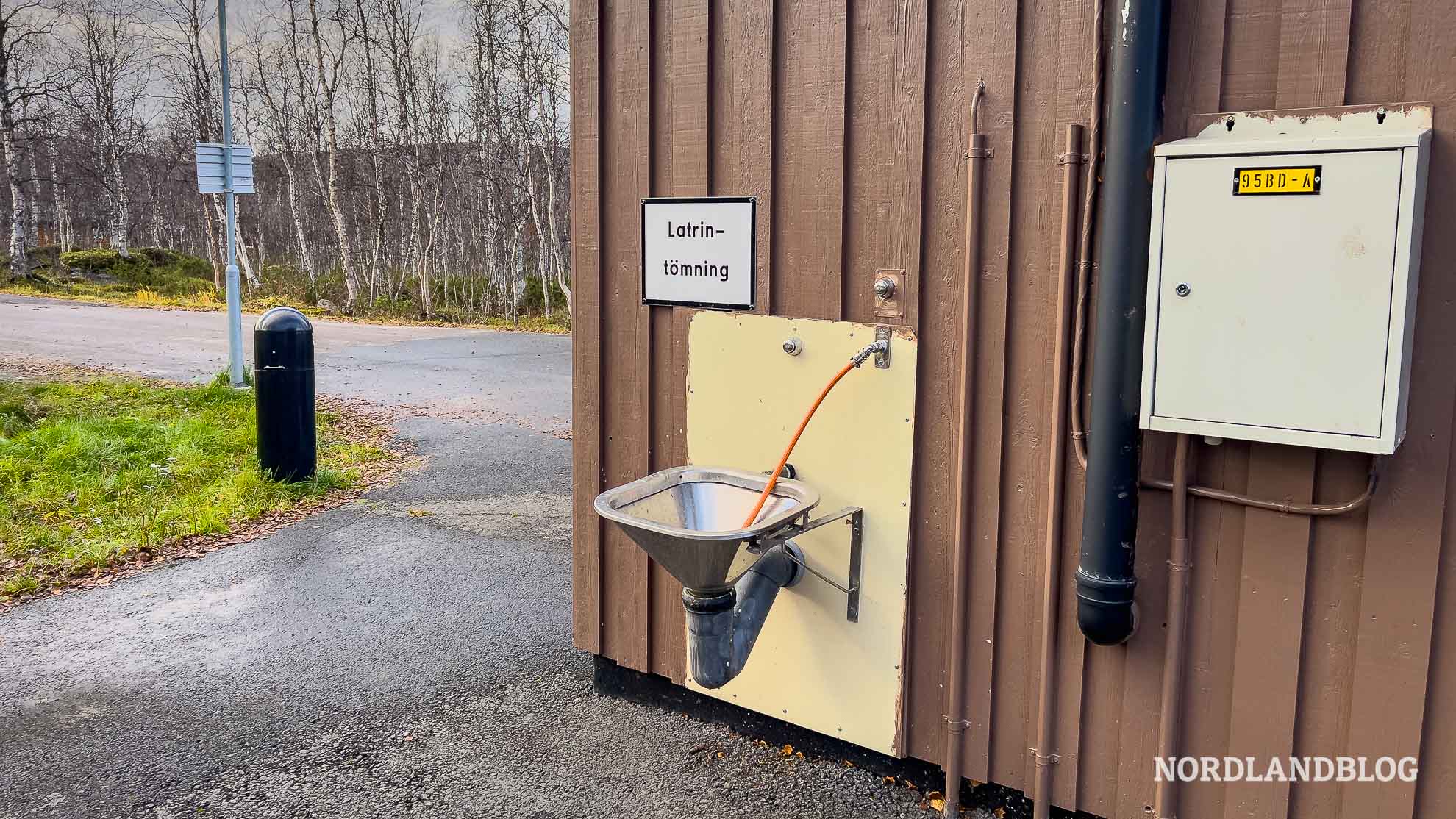 Entsorgungsstationen in Schweden Beispiel Latrine Station Wohnmobil