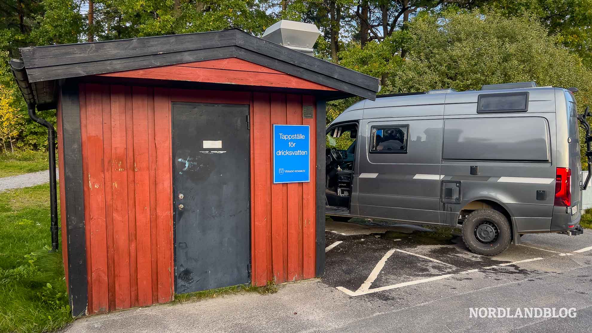 Entsorgungsstationen in Schweden Zapfstelle Frischwasser Wohnmobil