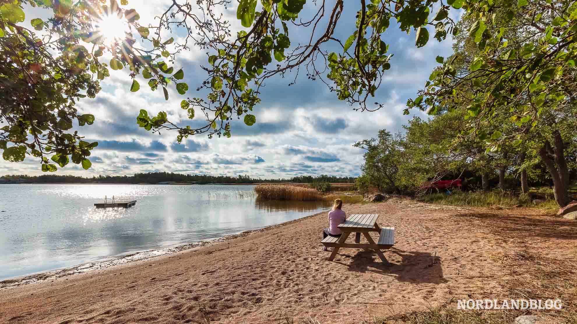Strand Brando Braendoe Aland Schaerengarten Wohnmobil