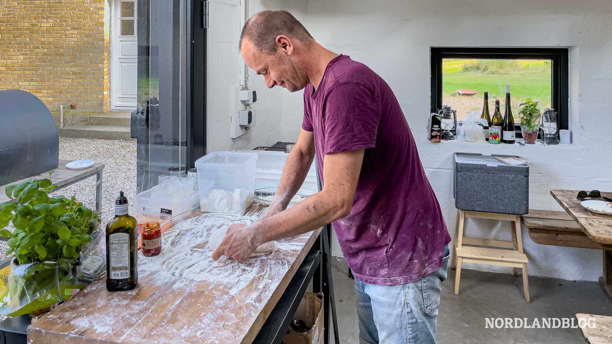 Hausgemachte Pizza Pintrip Stellplatz Dänemark Danmark