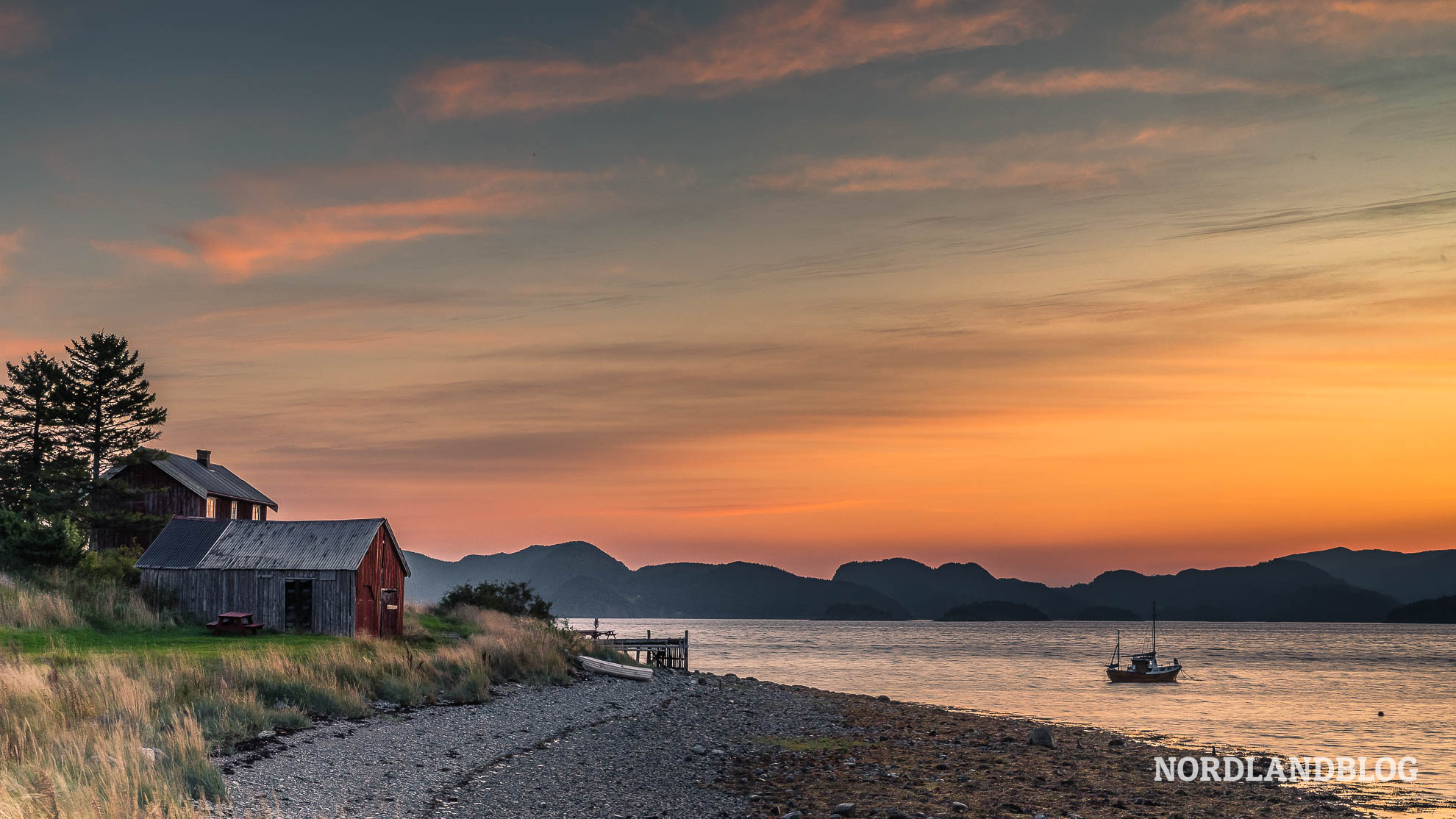 Abendidylle am Trondheimfjord
