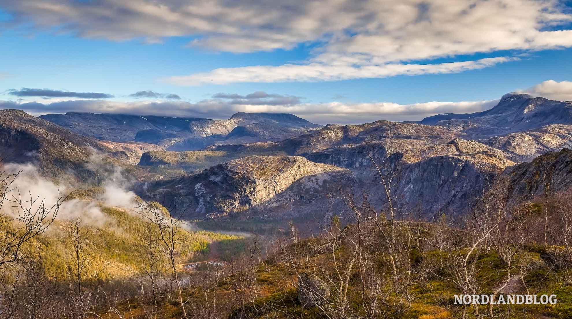 Auf dem Weg zum Litlverivassforsen, Rago Nationalpark