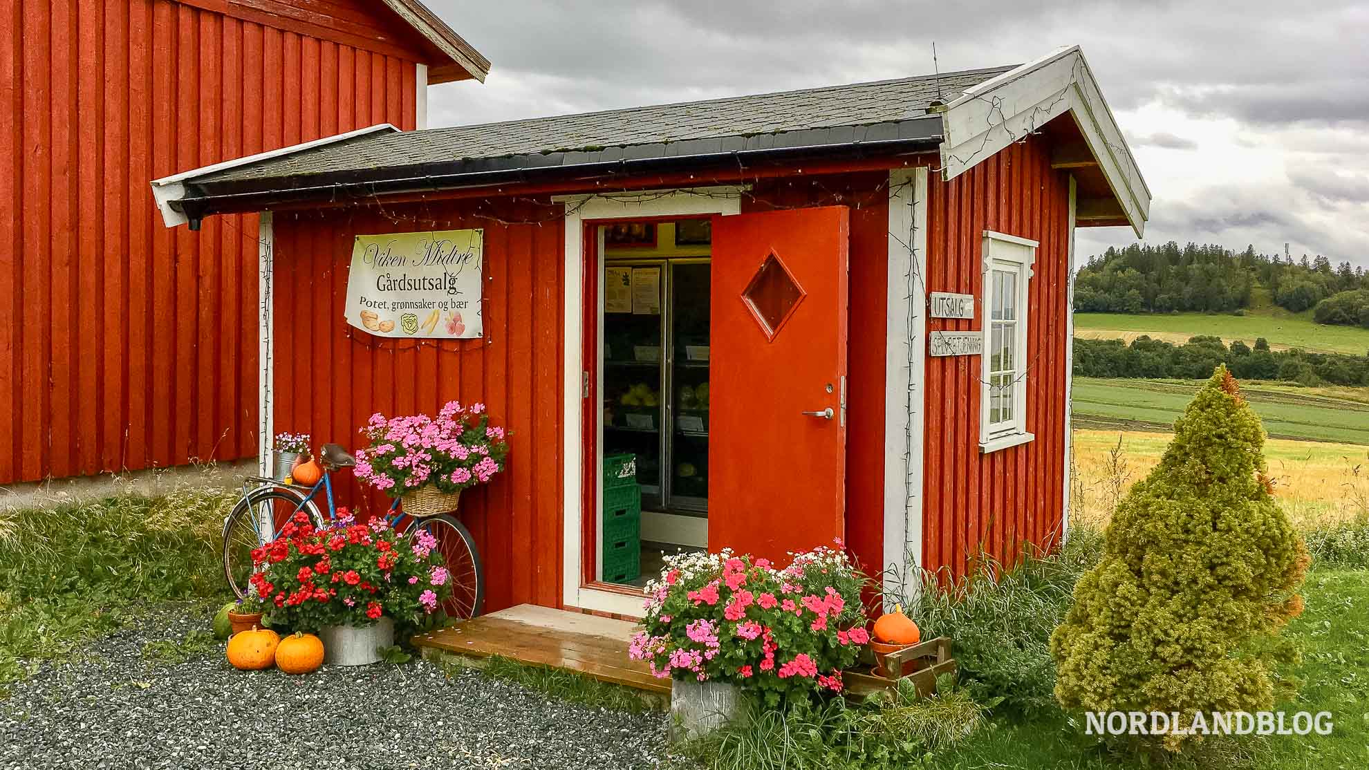 Hofladen auf der Halbinsel Frosta am Trondheimfjord