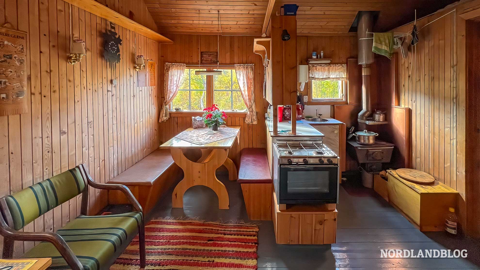 In der Hütte, Seiskallafjellet Helgeland