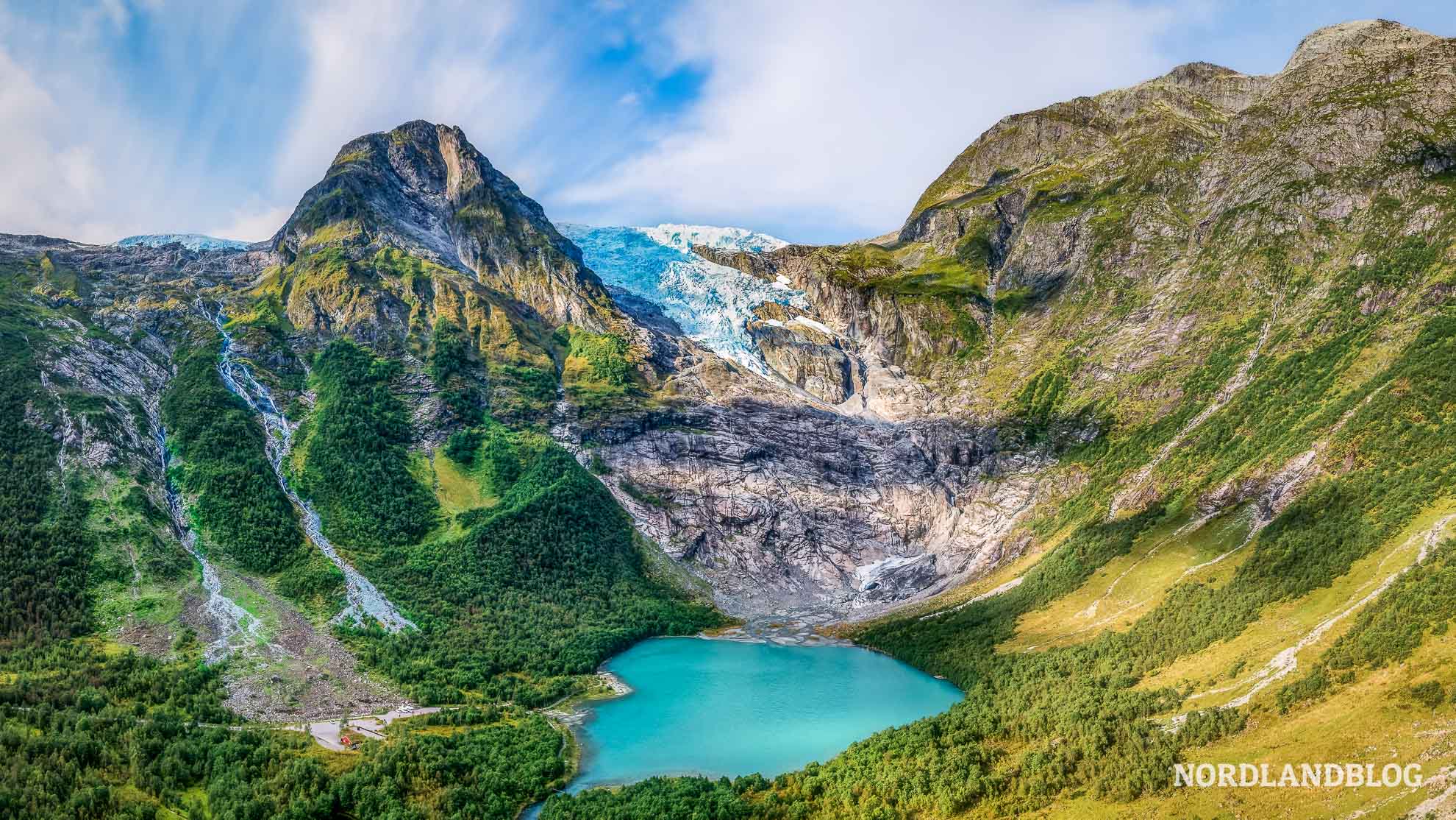 Gletscher in Norwegen Boyabreen