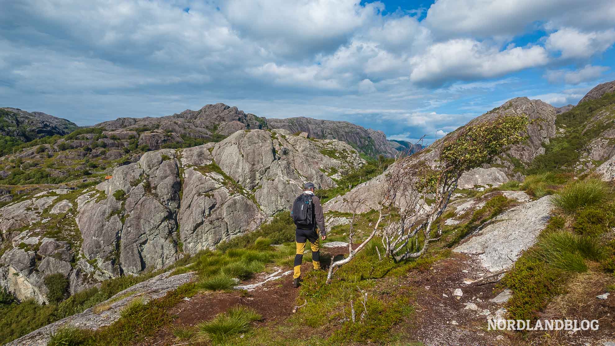 Zweite Etappe Wanderung Brufjellhalene Ana-Sira Norwegen
