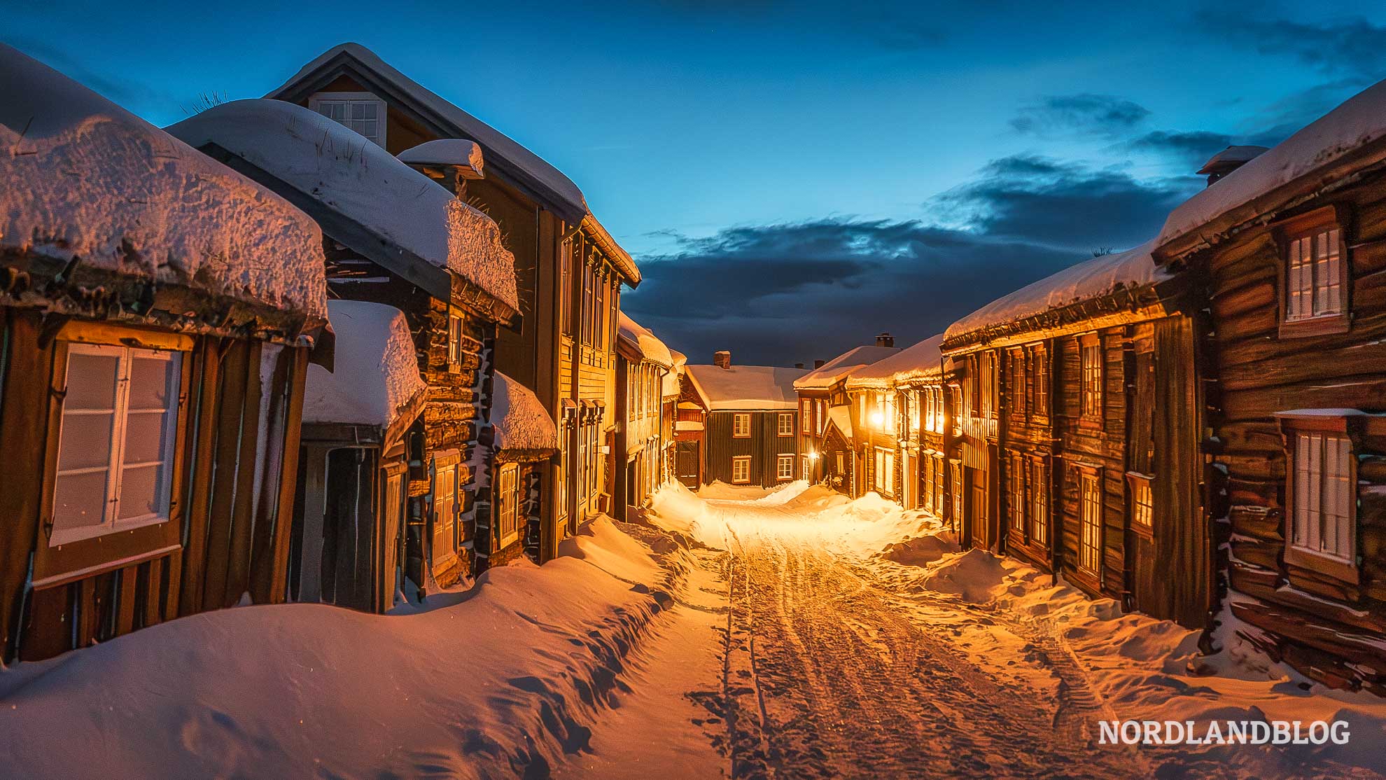Pippi Langstrumpf Gasse Roros Norwegen