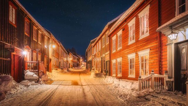 Titelbild Weihnachtsmarkt Roros Norwegen
