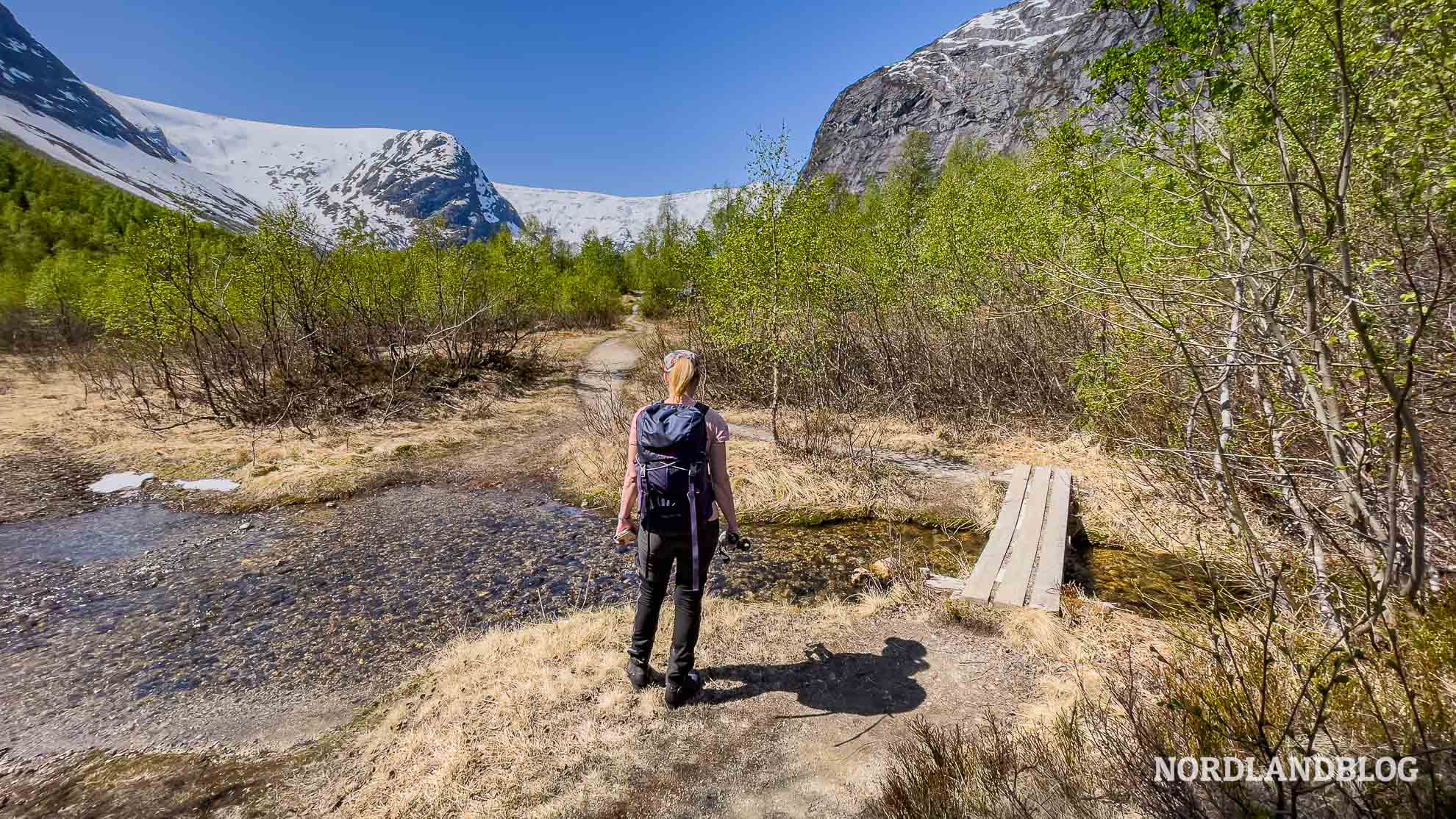 Erste Etappe Wanderung Tuftebreen Sognefjord Norwegen