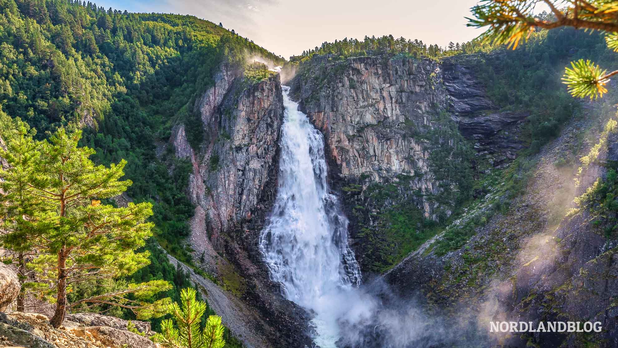 Lindalsfallet Amotan Wanderung Norwegen