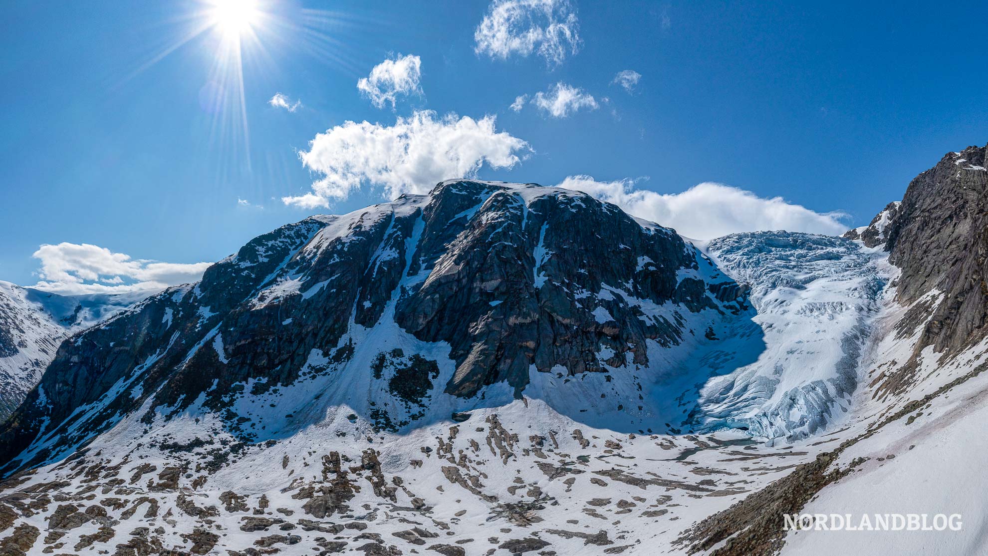 Panorama Gletscher Wanderung Sognefjord Norwegen