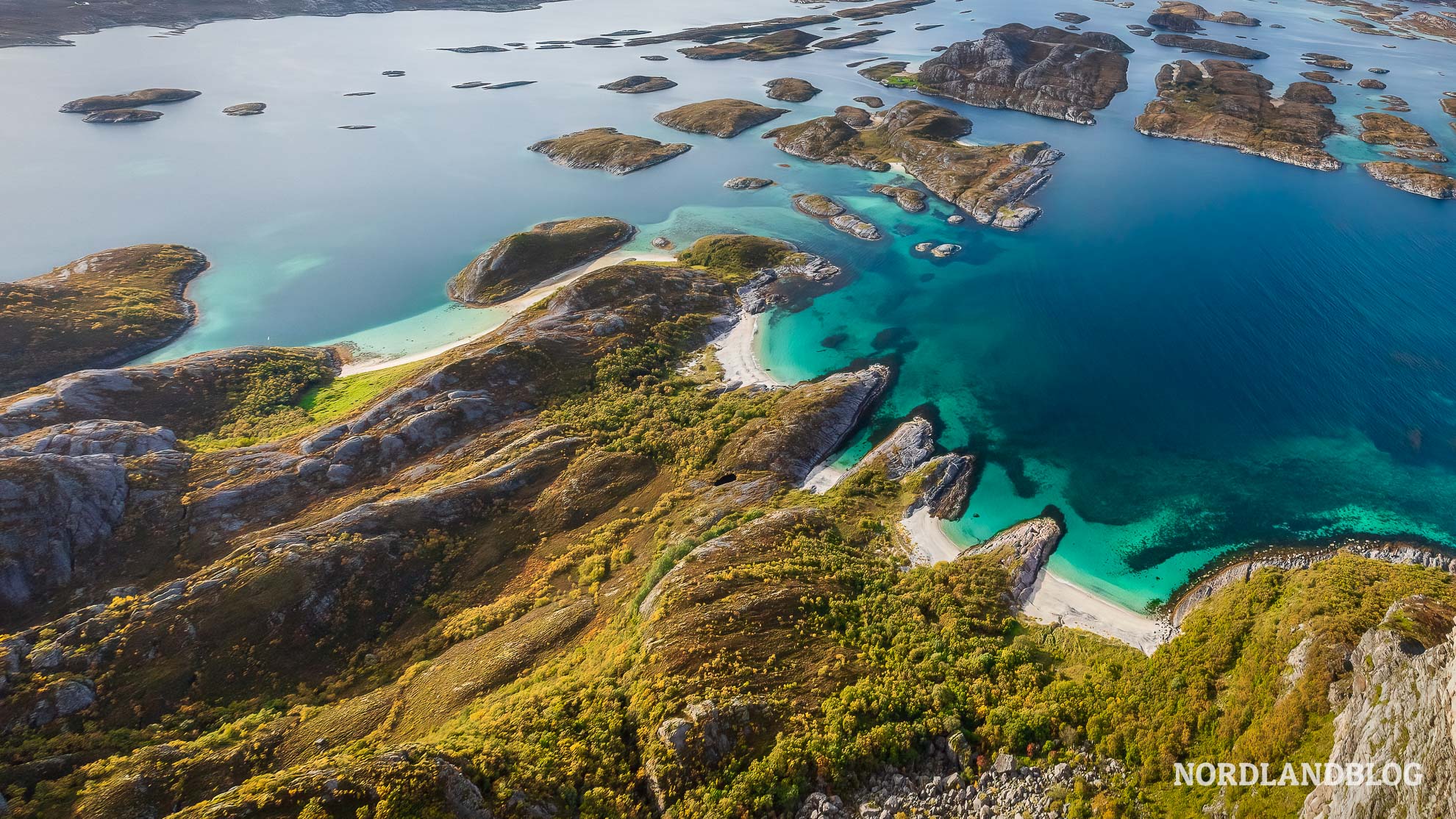 Strand Rodoy Wanderung Helgelandskysten Norwegen