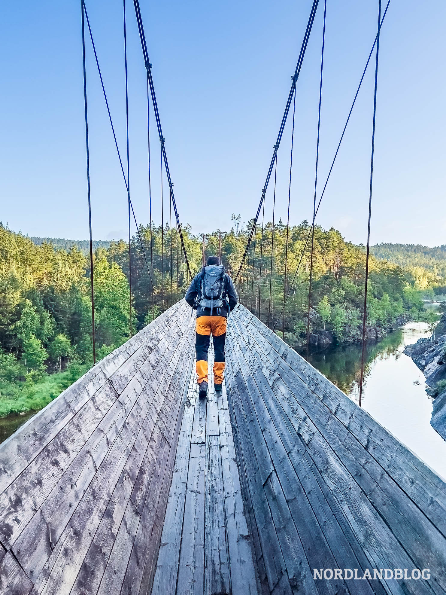 Haengebruecke Wanderung Tommerrenna Norwegen Vennesla