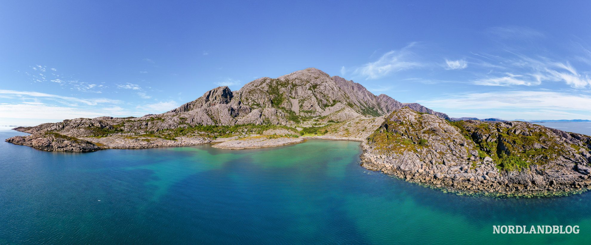 Ervika auf Vega Drohne Panorama